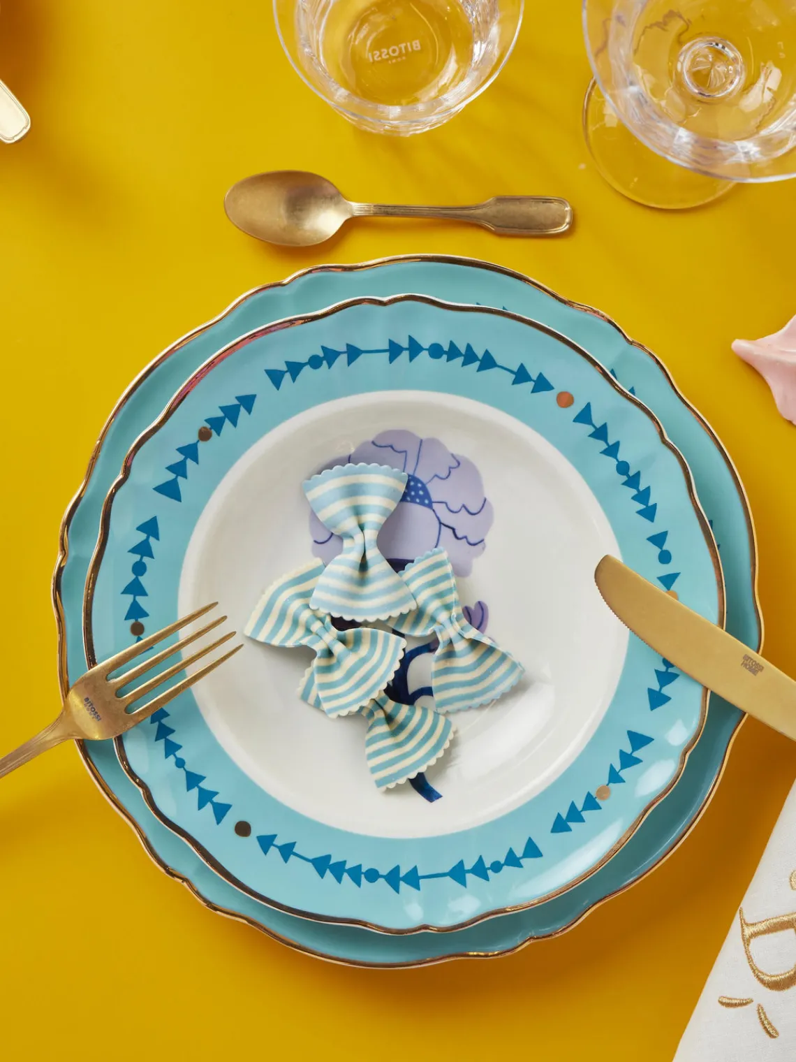 Plato hondo artesanal de porcelana Peony Platos Hondos|Vajillas Completas