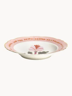 Best Plato hondo artesanal de porcelana Rose Platos Hondos|Vajillas Completas