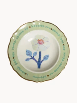 Best Plato hondo artesanal de porcelana Hibiscus Platos Hondos|Vajillas Completas