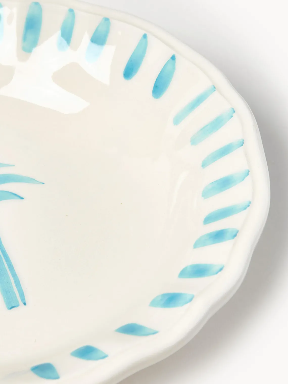 Outlet Plato hondo pintado a mano The Palms Platos Hondos|Vajillas Completas