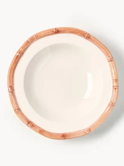 Platos Hondos|Vajillas Completas>Les Ottomans Plato hondo pintado a mano Bamboo