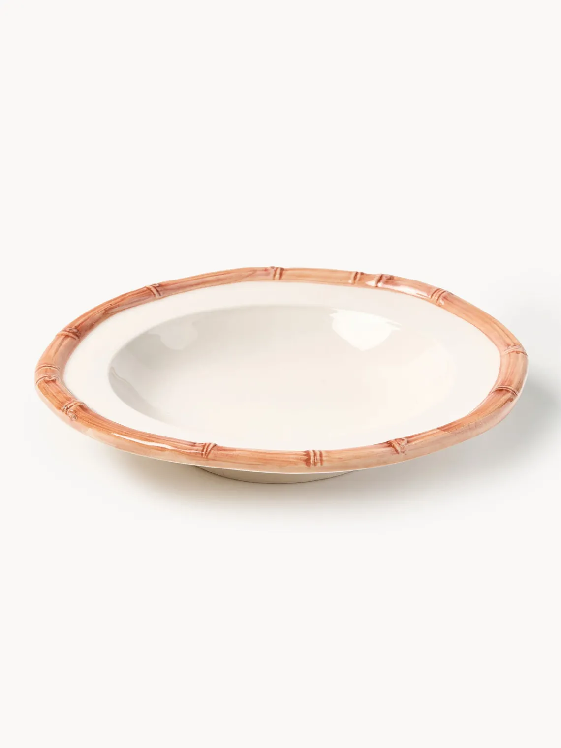 Platos Hondos|Vajillas Completas>Les Ottomans Plato hondo pintado a mano Bamboo