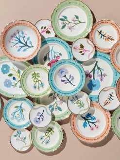 Sale Plato llano artesanal de porcelana Geranium Platos Llanos|Vajillas Completas