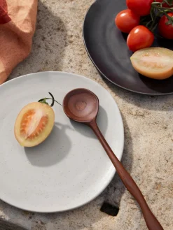 Platos Llanos|Vajillas Completas>Ferm Living Plato llano de cerámica Flow Blanco Off White jaspeado