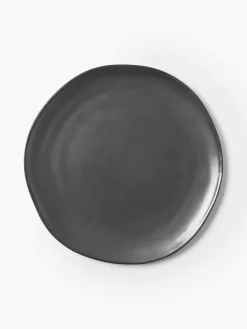 Platos Llanos|Vajillas Completas>Ferm Living Plato llano de cerámica Flow Negro