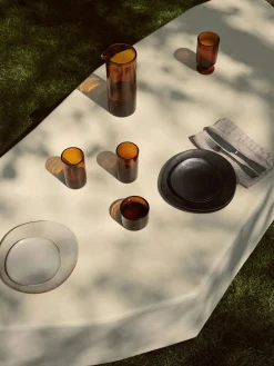 Platos Llanos|Vajillas Completas>Ferm Living Plato llano de cerámica Flow Negro