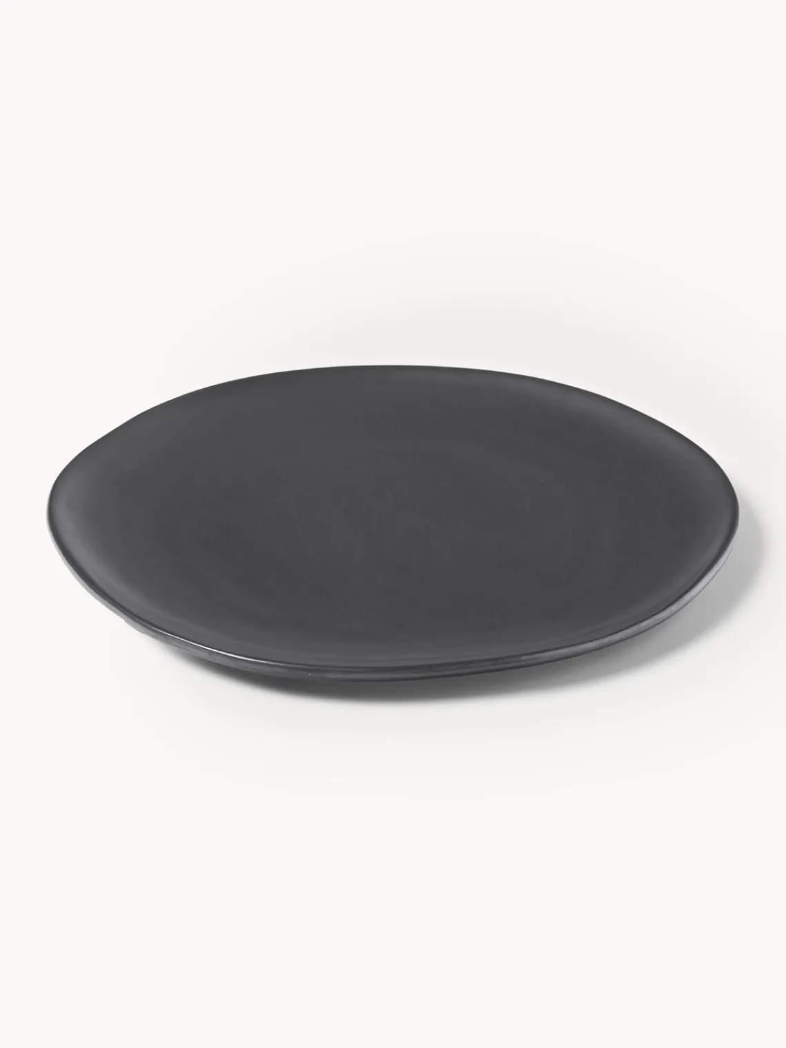 Platos Llanos|Vajillas Completas>Ferm Living Plato llano de cerámica Flow Negro