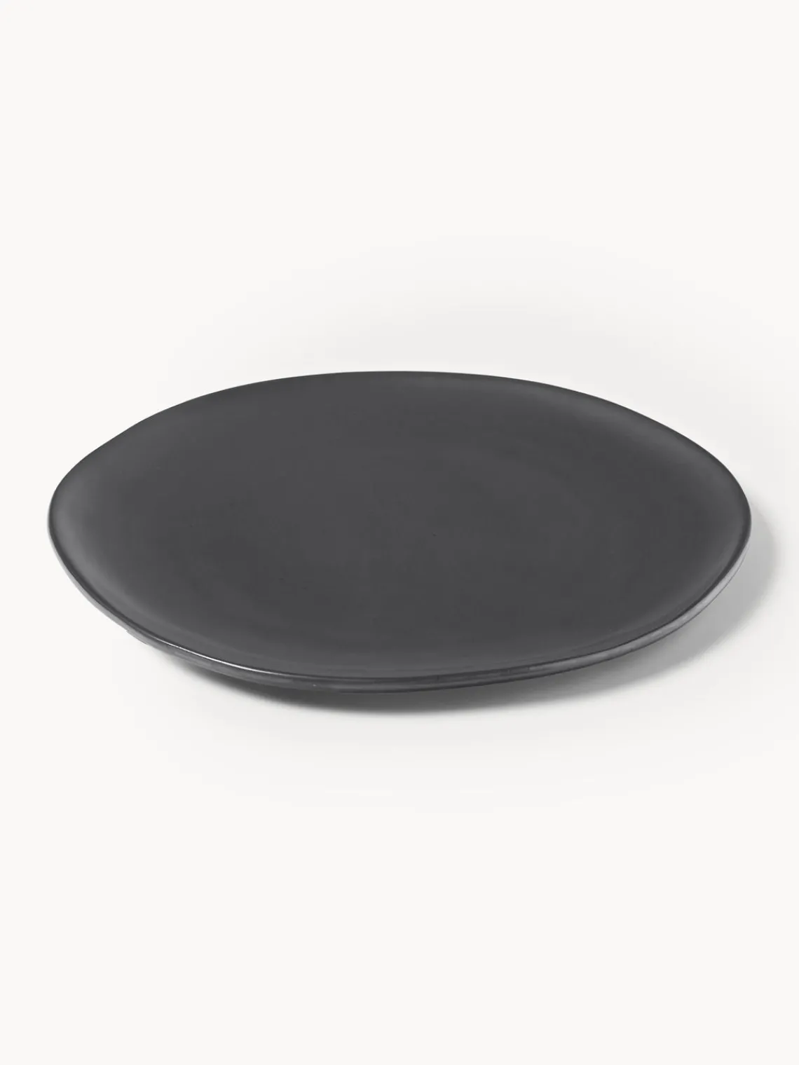 Platos Llanos|Vajillas Completas>Ferm Living Plato llano de cerámica Flow Negro