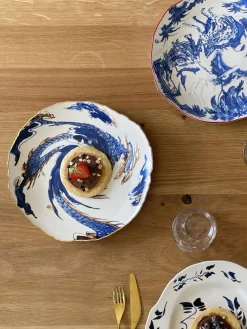 Platos Llanos|Vajillas Completas>SELETTI Plato llano de porcelana Classic On Acid