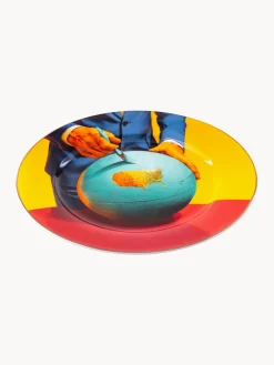 Platos Llanos|Vajillas Completas>SELETTI Plato llano de porcelana Globe