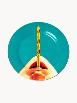 Platos Llanos|Vajillas Completas>SELETTI Plato llano de porcelana Drill