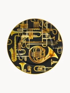 Platos Llanos|Vajillas Completas>SELETTI Plato llano de porcelana Trumpets