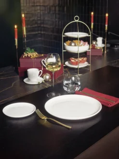 Discount Plato llano de porcelana Fine Bone China Jade Lift Vajillas Completas|Menaje De Mesa