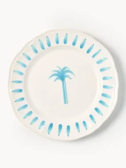 Hot Plato llano pintado a mano The Palms Platos Llanos|Vajillas Completas