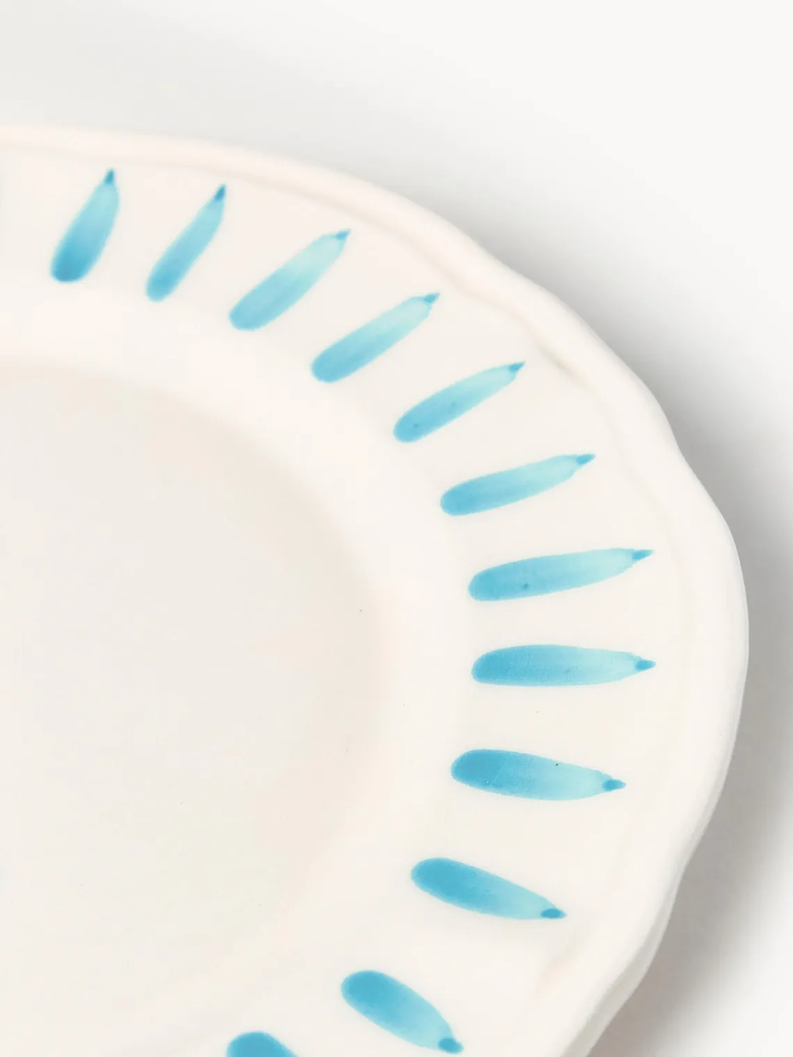 Hot Plato llano pintado a mano The Palms Platos Llanos|Vajillas Completas