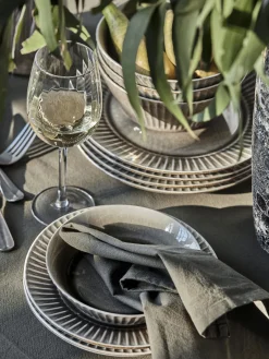 Best Plato llano Pleat Platos Llanos|Vajillas Completas