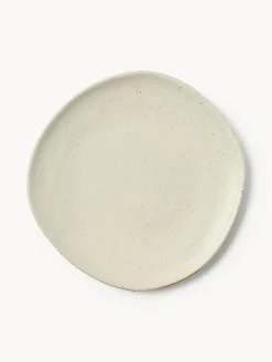 Platos De Postre|Vajillas Completas>Ferm Living Plato pastel de cerámica Flow Blanco Off White jaspeado