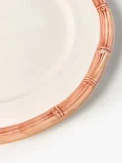 New Plato postre pintado a mano Bamboo Platos De Postre|Vajillas Completas