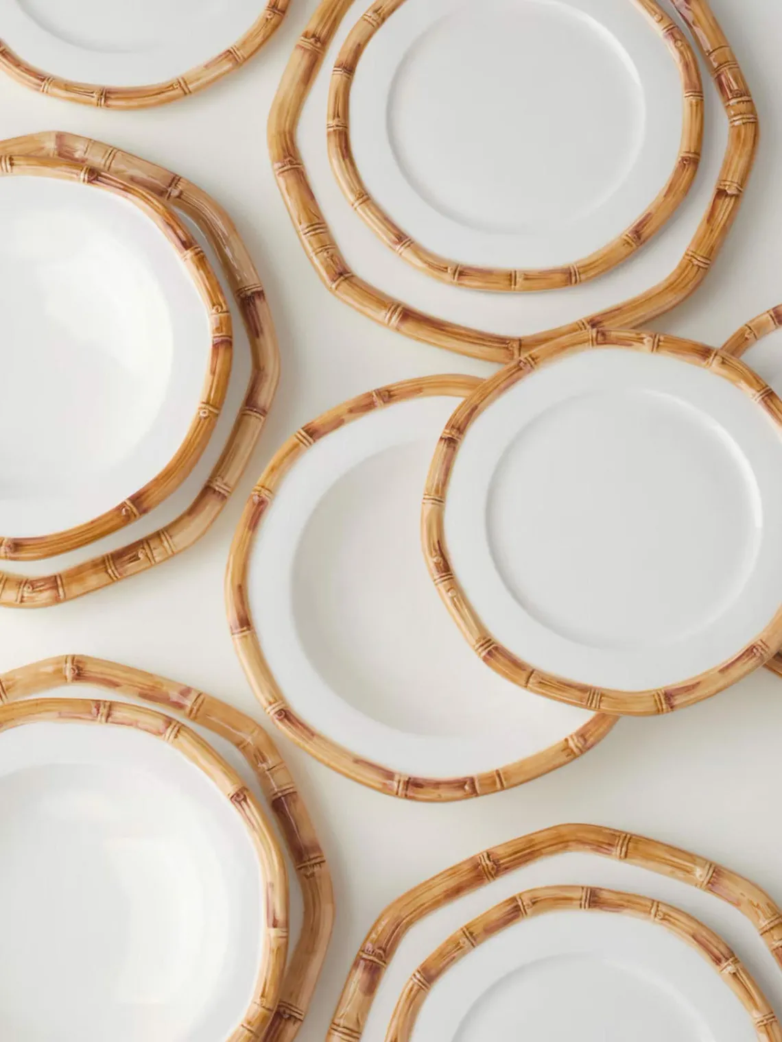 Discount Plato postre pintado a mano Bamboo Platos De Postre|Vajillas Completas