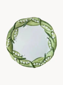 Vajillas Completas|Menaje De Mesa>Les Ottomans Plato postre pintado a mano Lily of the Valley