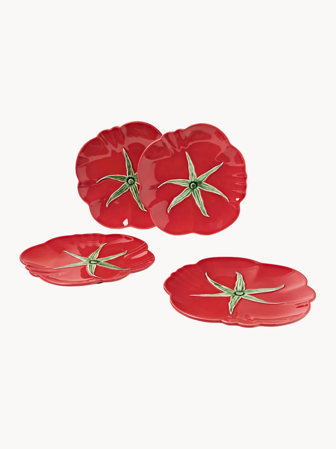 Platos De Postre|Vajillas Completas>BORDALLO PINHEIRO Plato postre Tomato, 4 uds.