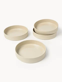 Outlet Platos hondos artesanales Lowri, 4 uds. Platos Llanos|Vajillas Completas