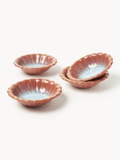 Sale Platos hondos artesanales Marguerite, 4 uds. Platos Hondos|Vajillas Completas