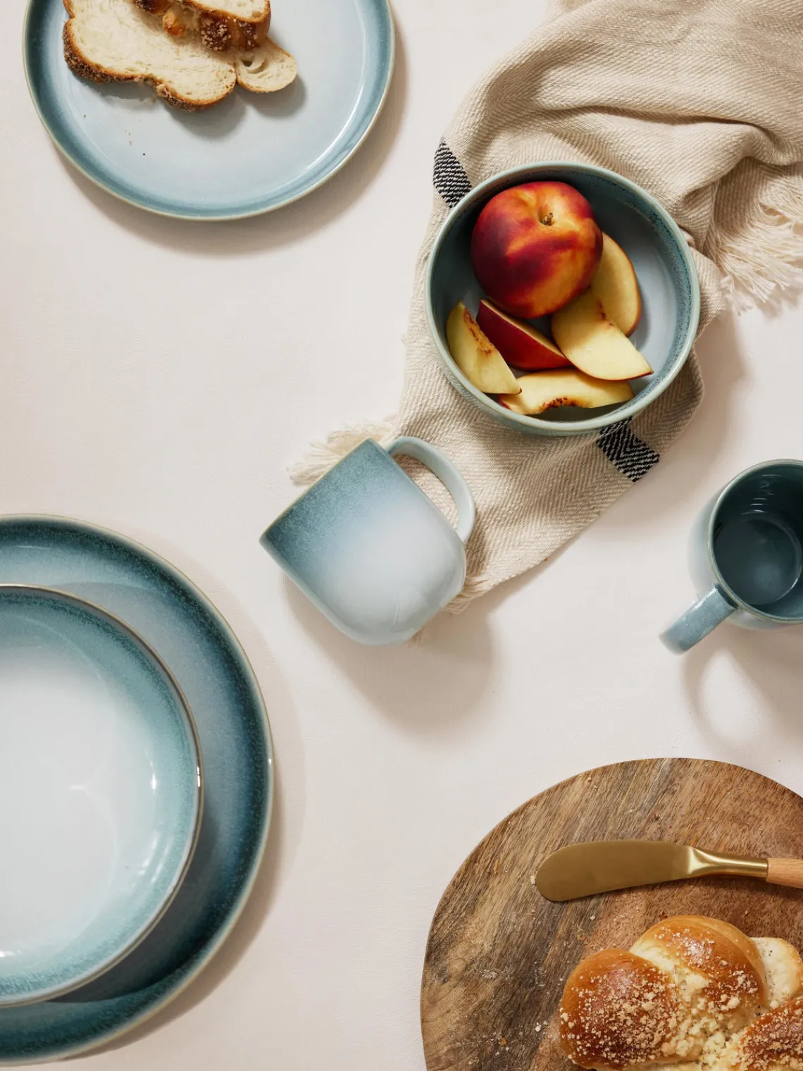 Sale Platos hondos con esmalte reactivo Havana, 4 uds. Platos Hondos|Vajillas Completas