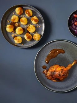 Platos hondos con esmalte reactivo Gobi, 6 uds. Platos Hondos|Vajillas Completas