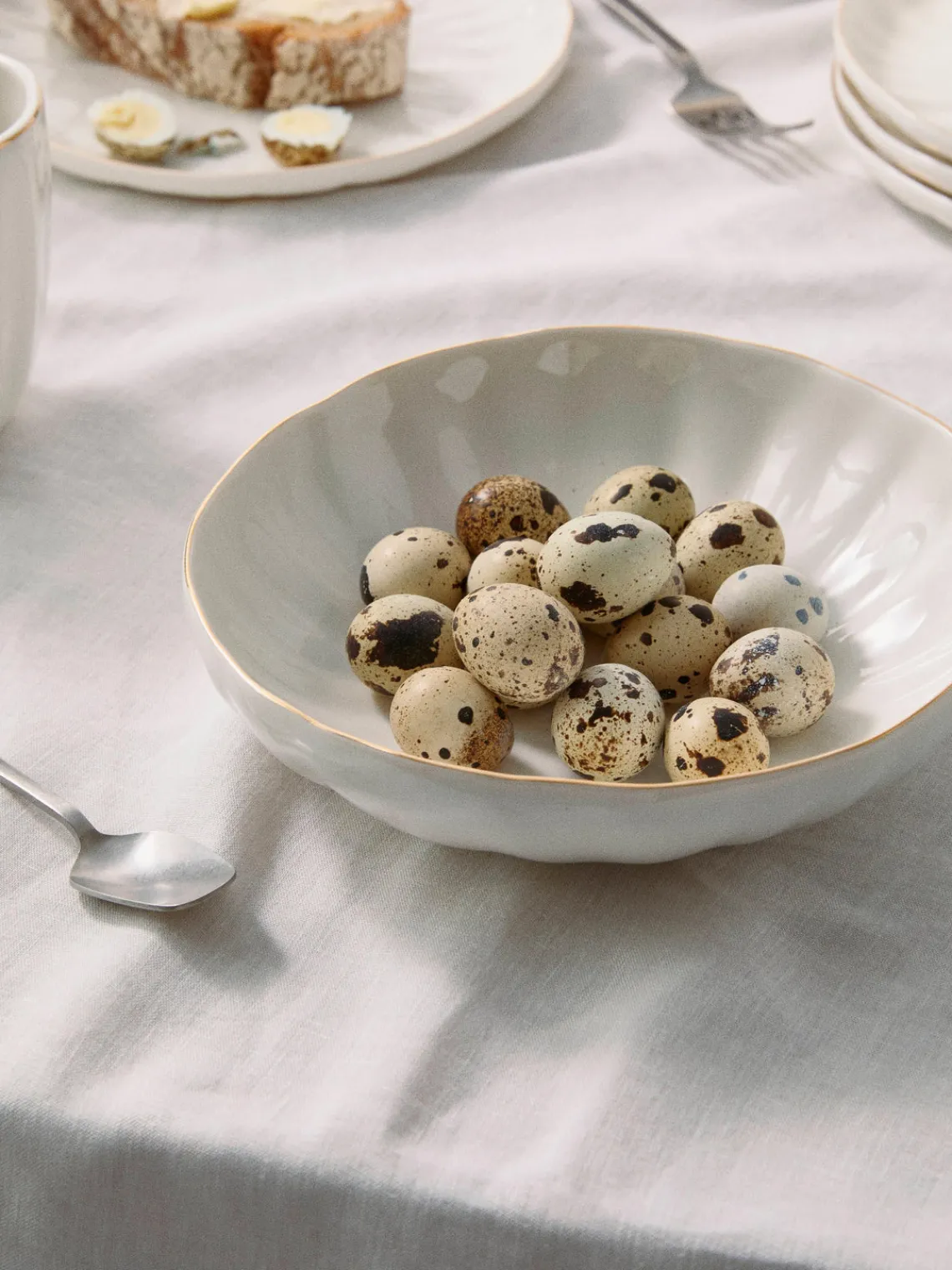 Sale Platos hondos de porcelana con relieves Sali, 2 uds. Platos Hondos|Menaje De Mesa