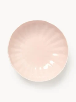 Platos hondos de porcelana con relieves Sali, 4 uds. Platos Hondos|Vajillas Completas