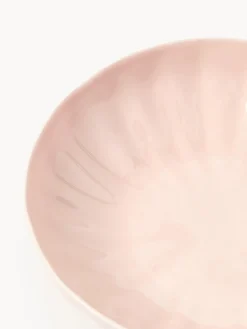 Platos hondos de porcelana con relieves Sali, 4 uds. Platos Hondos|Vajillas Completas