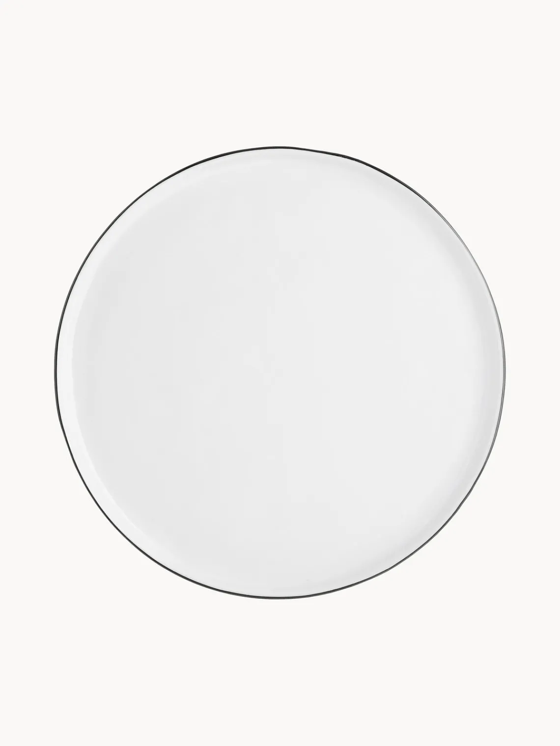 Platos llanos artesanales de porcelana Salt, 4 uds. Vajillas Completas|Menaje De Mesa