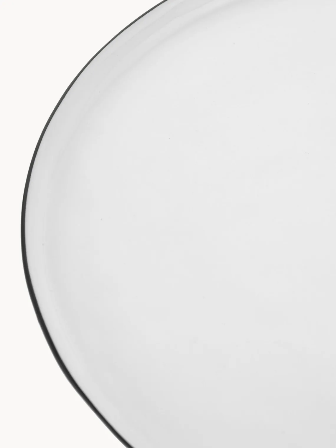 Platos llanos artesanales de porcelana Salt, 4 uds. Vajillas Completas|Menaje De Mesa