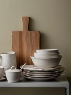 New Platos llanos artesanales , 4 uds. Menaje De Mesa