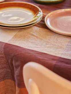 Discount Platos llanos artesanales de gres 70´s, 2 uds. Platos Llanos|Vajillas Completas