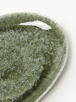 Clearance Platos llanos artesanales de forma orgánica Macey, 4 uds. Platos Llanos|Vajillas Completas