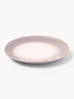 Hot Platos llanos artesanales con esmalte reactivo Vinci, 4 uds. Platos Llanos|Vajillas Completas