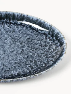 Sale Platos llanos artesanales de forma orgánica Macey, 4 uds. Platos Llanos|Vajillas Completas