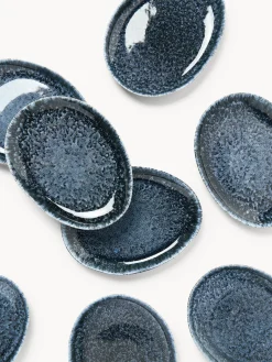 Sale Platos llanos artesanales de forma orgánica Macey, 4 uds. Platos Llanos|Vajillas Completas