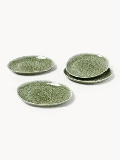 Online Platos llanos artesanales con forma orgánica Macey, 4 uds. Platos De Postre|Vajillas Completas