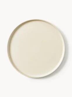 Platos Llanos|Vajillas Completas>Westwing Collection Platos llanos artesanales Lowri, 4 uds.