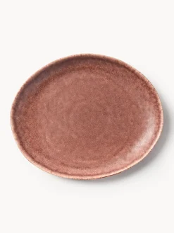 Platos llanos artesanales de forma orgánica Macey, 4 uds. Platos De Postre|Vajillas Completas