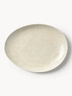 New Platos llanos artesanales de forma orgánica Macey, 4 uds. Platos Llanos|Vajillas Completas