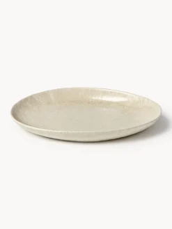 New Platos llanos artesanales de forma orgánica Macey, 4 uds. Platos Llanos|Vajillas Completas