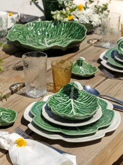 Hot Platos llanos Cabbage, 4 uds. Platos Llanos|Vajillas Completas