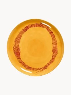Platos Llanos|Vajillas Completas>SERAX Platos llanos con esmalte reactivo Feast, 2 uds. Amarillo sol, rojo
