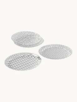 Platos Llanos|Vajillas Completas></noscript>Kartell Platos llanos con relieves Jellies, 4 uds. Transparente