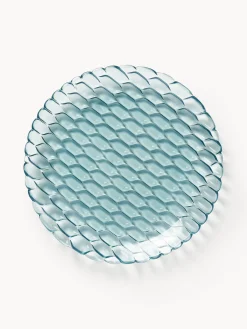 Platos Llanos|Vajillas Completas>Kartell Platos llanos con relieves Jellies, 4 uds. Azul claro