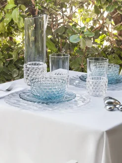 Platos Llanos|Vajillas Completas>Kartell Platos llanos con relieves Jellies, 4 uds. Azul claro